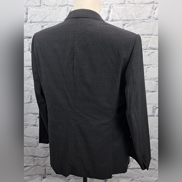 Armani Collezioni Blazer Sport Coat Gray Check Harry Rosen Italy S Drop 42R - Picture 9 of 15